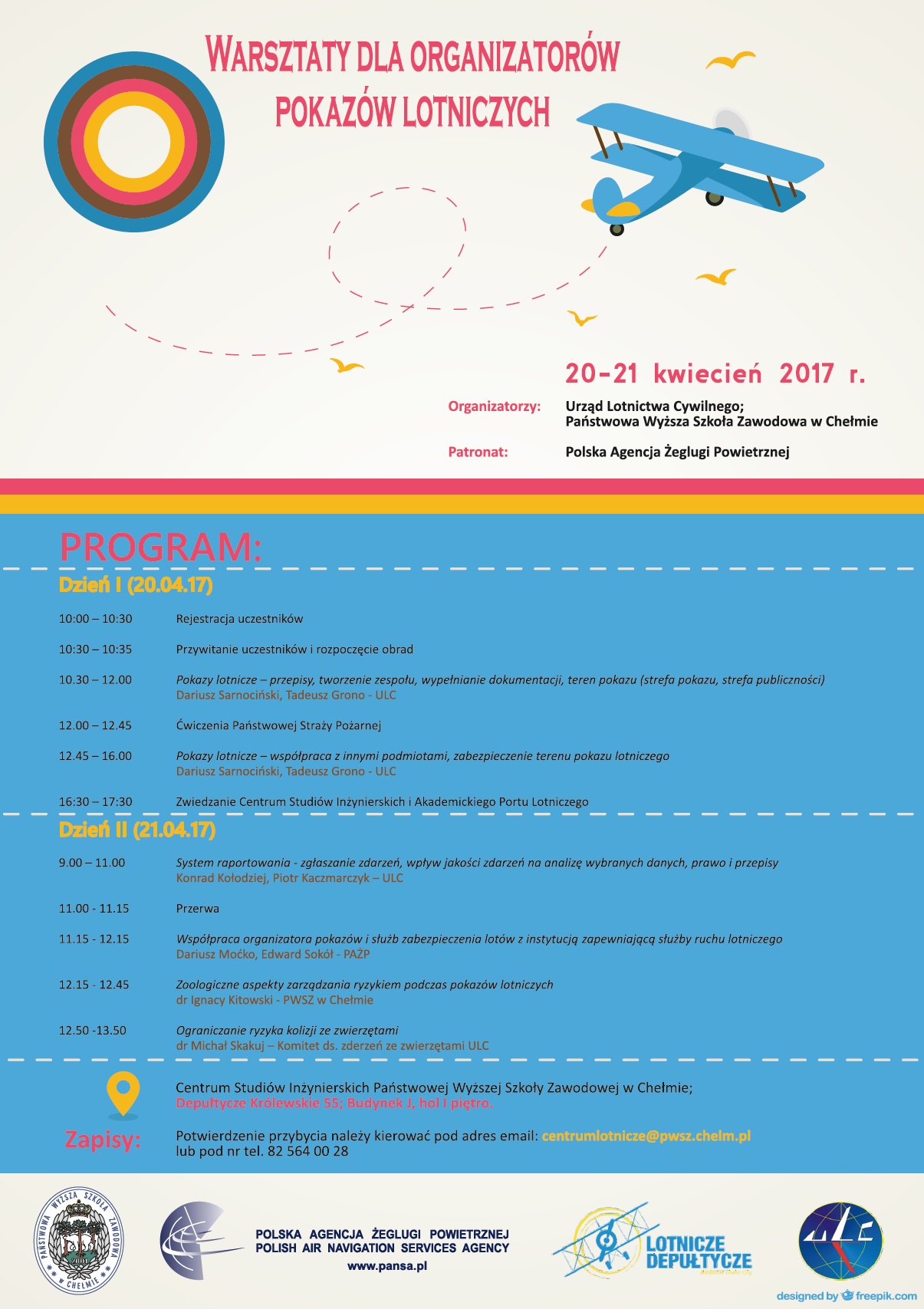 warsztaty lotnicze plakat 2017