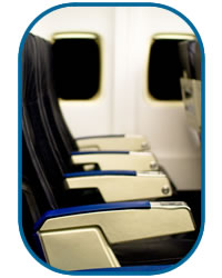 siedzenia w samolocie